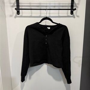 Wilfred Free Black Button-Up Women's Top